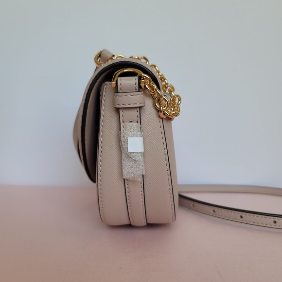 MICHAEL KORS Jet Set Charm Saffiano Leather MD Half Dome Chain Crossbody-🎈$148. - Picture 9 of 16